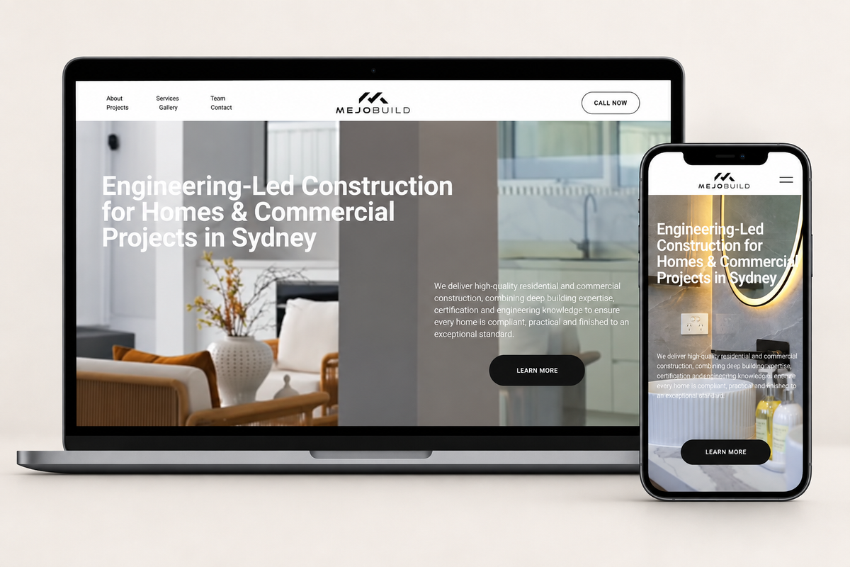 mockups of mejobuild project

